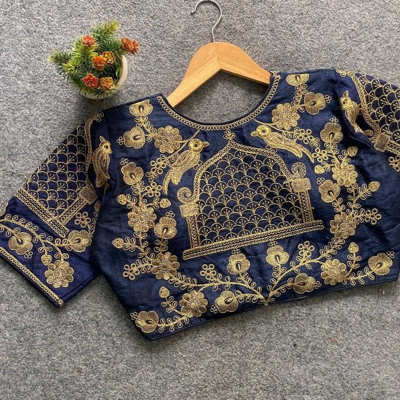 Ynf Phantom Silk KESH426 ZP-BARBIE WEDDING Readymade Blouses Wholesale Sequence Embroidery Blouse Designer Blouse Silk Blouse Manufacturer