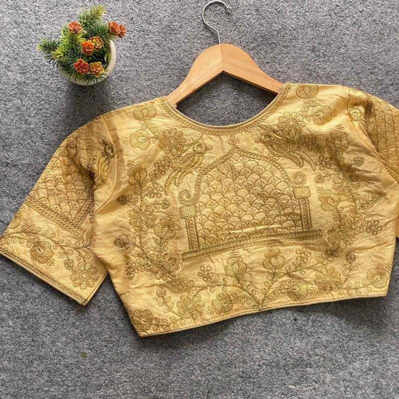 Ynf Phantom Silk KESH426 ZP-BARBIE WEDDING Readymade Blouses Wholesale Sequence Embroidery Blouse Designer Blouse Silk Blouse Manufacturer