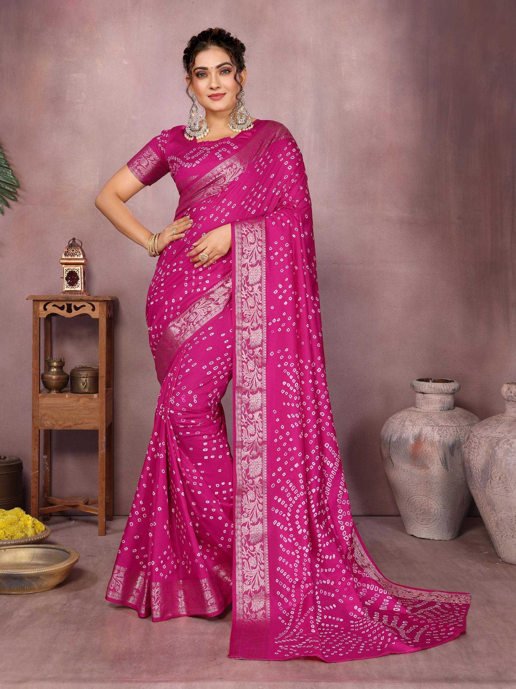 Ynf Pure Bandhej RIN183 MORPANKH Silk Sarees Wholesale Soft Silk Sarees Designer Silk Sarees Fancy Silk Sarees Manufacturer