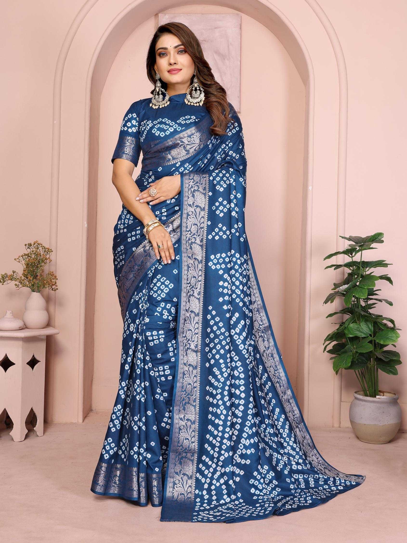 Ynf Pure Bandhej RIN183 MORPANKH Silk Sarees Wholesale Soft Silk Sarees Designer Silk Sarees Fancy Silk Sarees Manufacturer