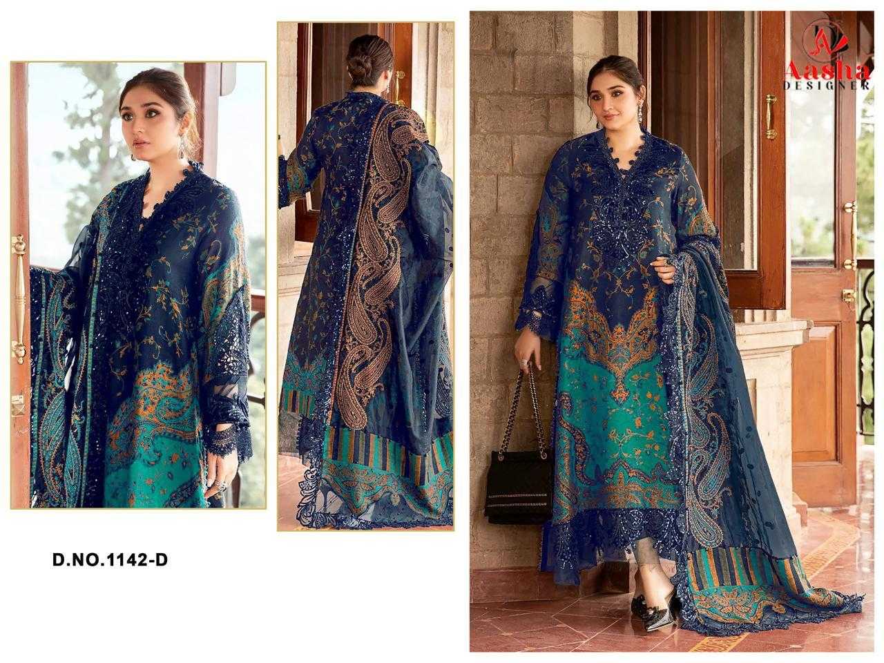 Ynf Pure Cotton KESH444 AASHA DESIGNER 1018 Suits & Dresses Islamic Clothing Festive Collections Wholesale Pakistani Suits Printed Suits Cotton Suits Manufacturer