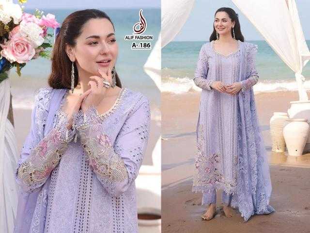 Ynf Pure Cotton KESH444 ALIF FASHION-A184 Suits & Dresses Wedding Collections Festive Collections Wholesale Embroidery Suits Cotton Suits Handloom Suits Manufacturer