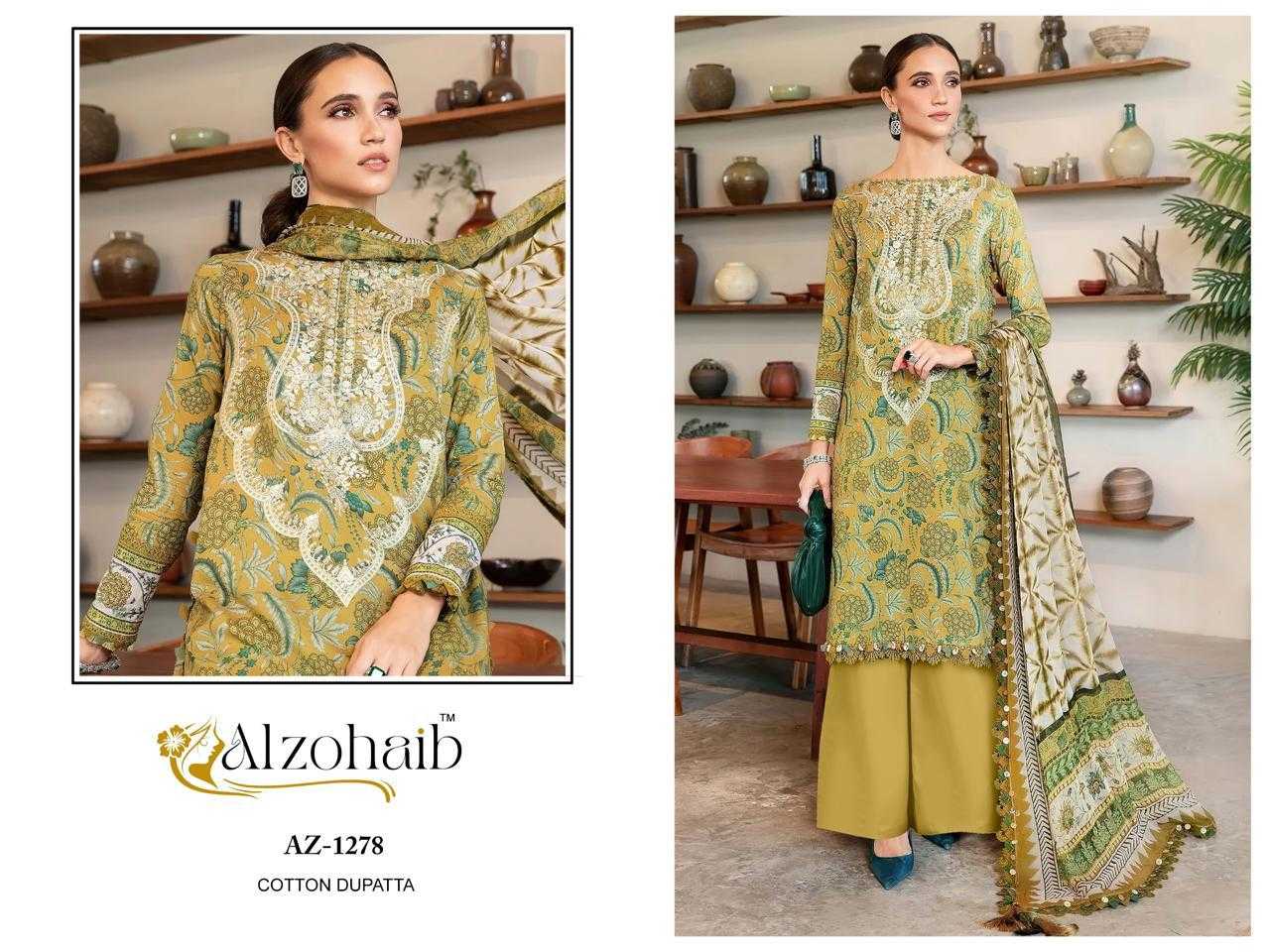 Ynf Pure Cotton KESH444 AZ-1278 Suits & Dresses Wholesale Printed Suits Embroidery Suits Cotton Suits Manufacturer