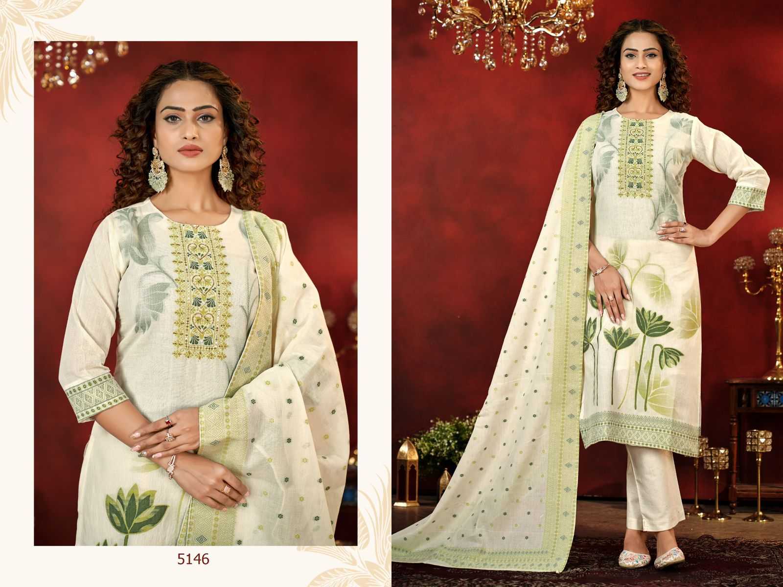 Ynf Pure Cotton RIN190 5141 Setwise Collections Wholesale Dresses & Suits Catalogs Manufacturer