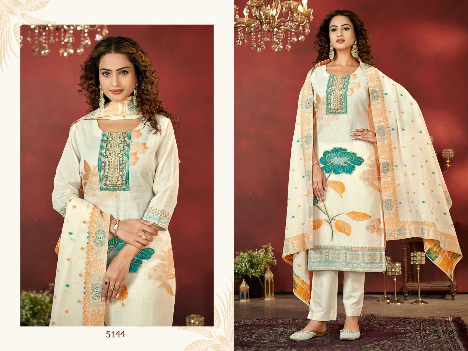 Ynf Pure Cotton RIN190 5141 Setwise Collections Wholesale Dresses & Suits Catalogs Manufacturer