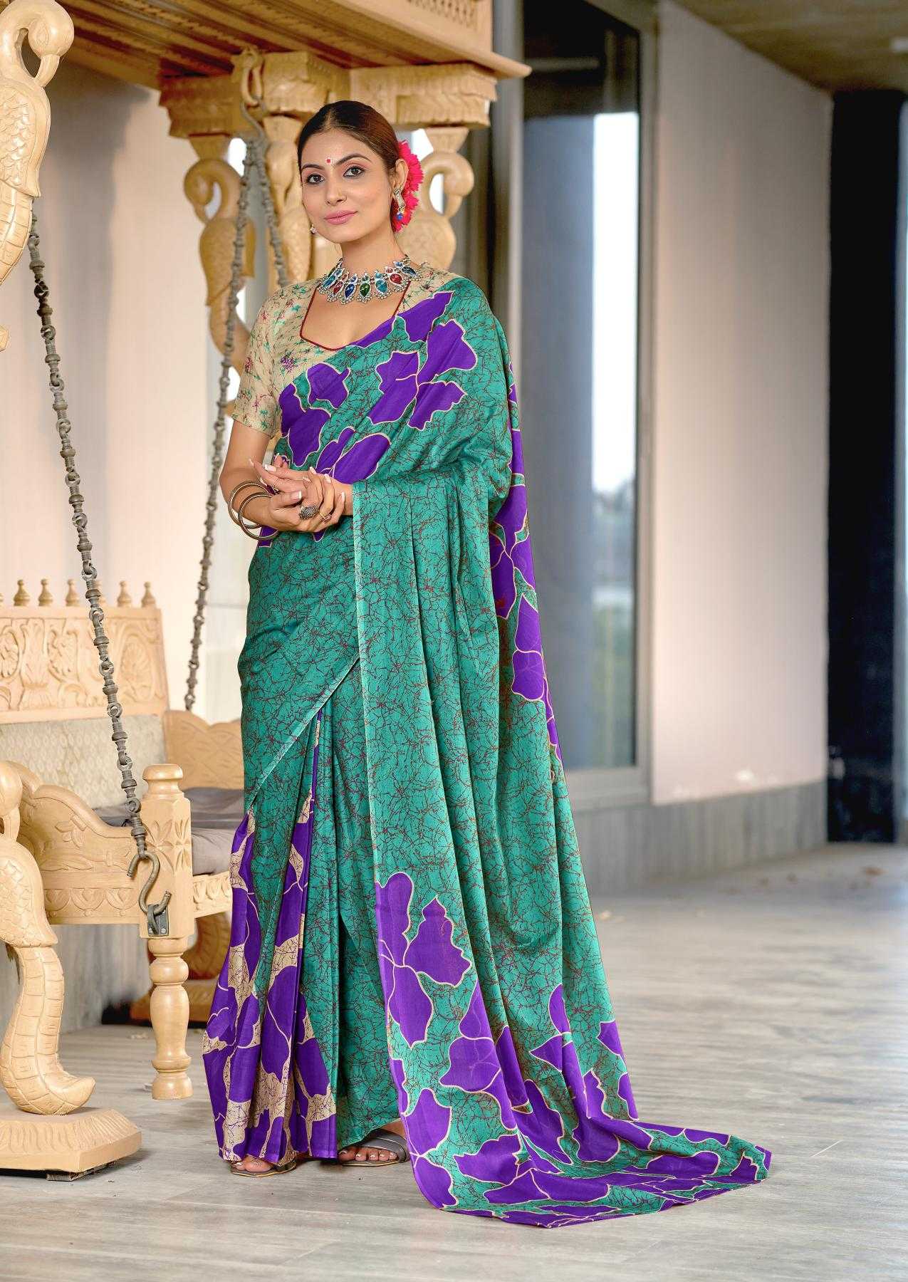 Ynf Pure Cotton RIN229 PARVATI Sarees Wholesale Printed Cotton Saree Cotton Sarees Mulmul Cotton Sarees Manufacturer