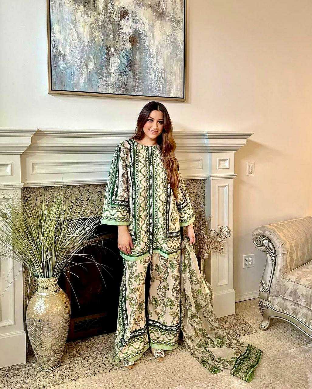Ynf Pure Crepe KESH141 1119 Suits & Dresses Western Wears Festive Collections Wholesale Co-ord Set Casual Dresses Printed Dresses Manufacturer