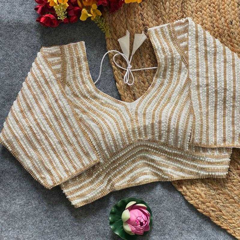 Ynf Pure Silk KESH426 Pearl moti Readymade Blouses Festive Collections Wholesale Blouse Designer Blouse Onam Collections Manufacturer