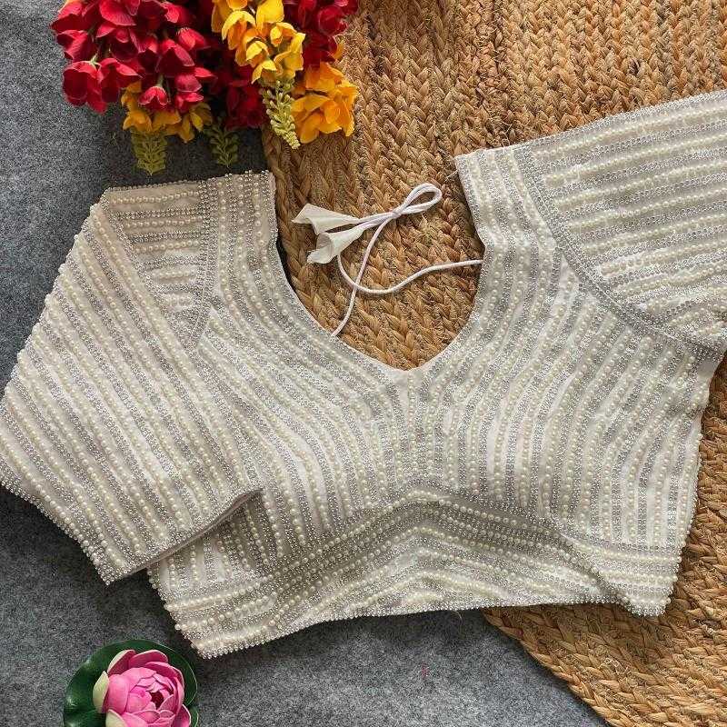 Ynf Pure Silk KESH426 Pearl moti Readymade Blouses Festive Collections Wholesale Blouse Designer Blouse Onam Collections Manufacturer
