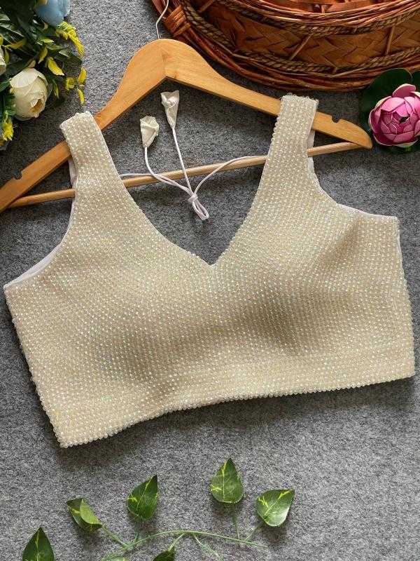 Ynf Pure Silk KESH426 Pearl moti Readymade Blouses Wholesale Blouse Designer Blouse Silk Blouse Manufacturer