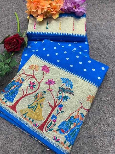 Ynf Pure Silk RIN144 RAJA-RANI Silk Sarees Festive Collections Wholesale Paithani Sarees Traditional Silk Sarees Zari Border Silk Sarees Manufacturer