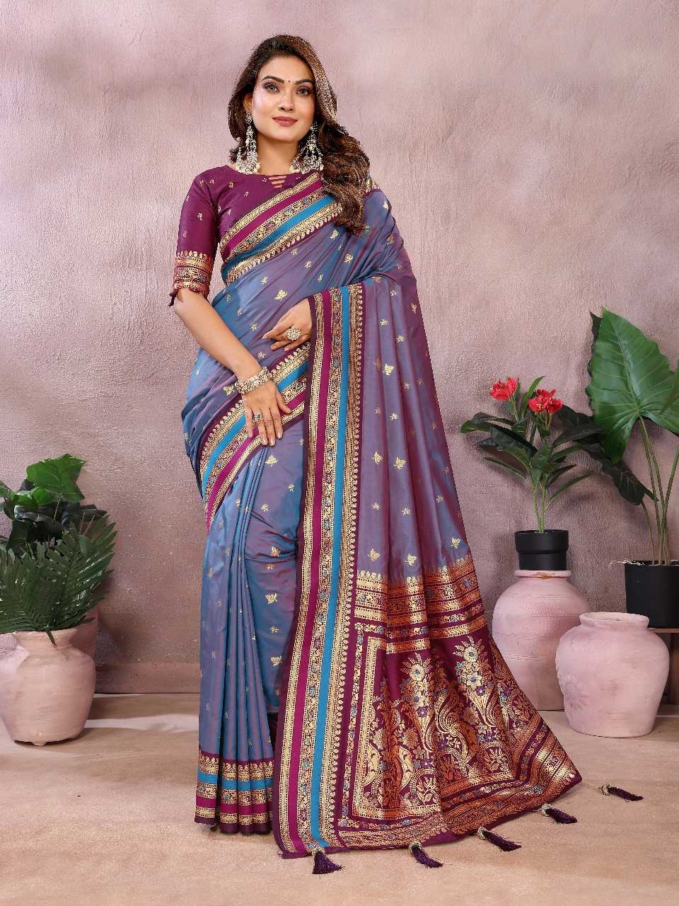 Ynf Pure Silk RIN144 sndar Silk Sarees Wedding Collections Wholesale Handloom Sarees Zari Border Silk Sarees Kalamkari Silk Sarees Manufacturer