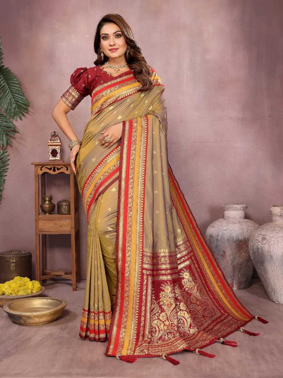 Ynf Pure Silk RIN144 sndar Silk Sarees Wedding Collections Wholesale Handloom Sarees Zari Border Silk Sarees Kalamkari Silk Sarees Manufacturer