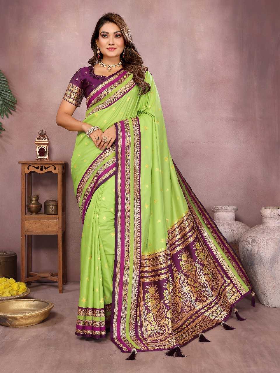 Ynf Pure Silk RIN144 sndar Silk Sarees Wedding Collections Wholesale Handloom Sarees Zari Border Silk Sarees Kalamkari Silk Sarees Manufacturer