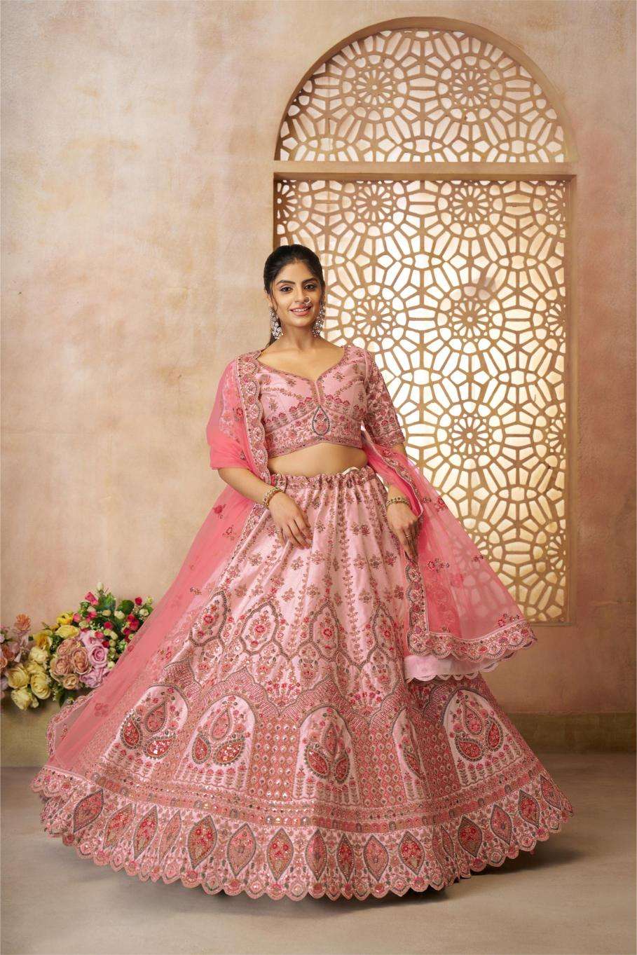 Ynf Pure Silk RIN230 14 Lehengas Wholesale Fancy Lehenga Silk Lehenga Embroidered Lehenga Manufacturer