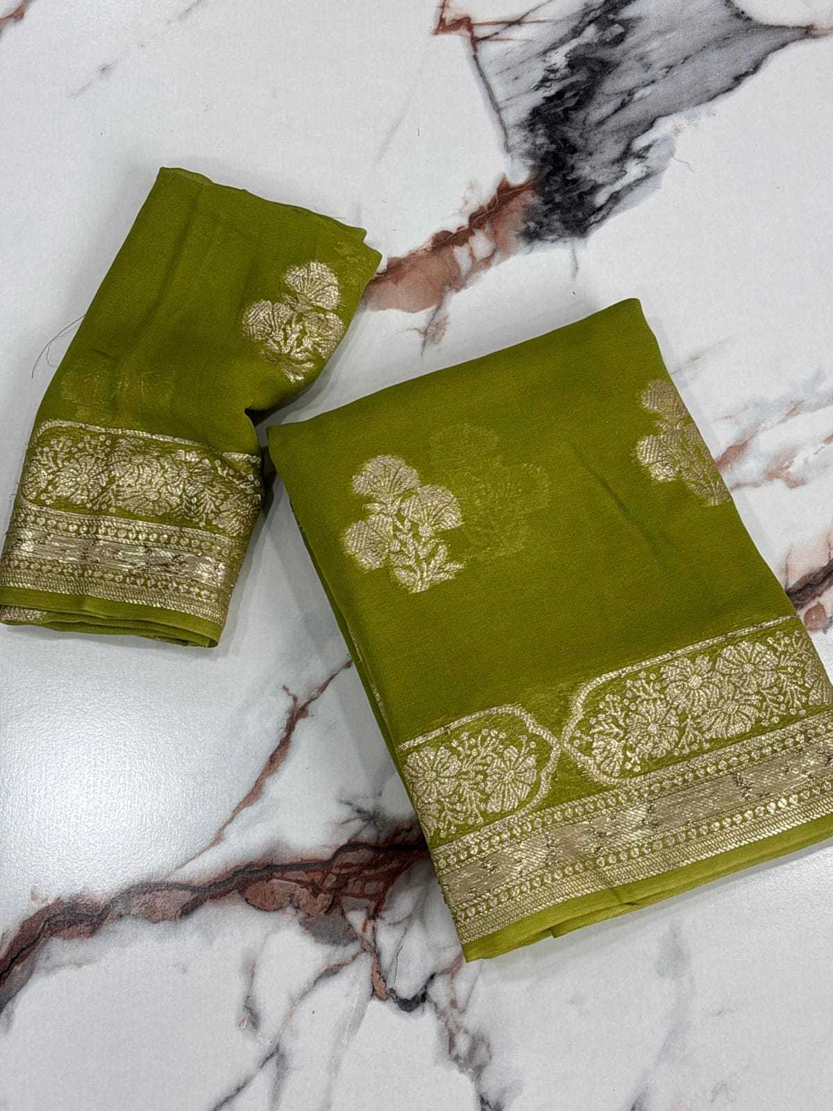 Ynf Pure Viscos RIN178 shown Sarees Wedding Collections Festive Collections Wholesale Georgette Sarees Zari Border Sarees Viscose Saree Manufacturer