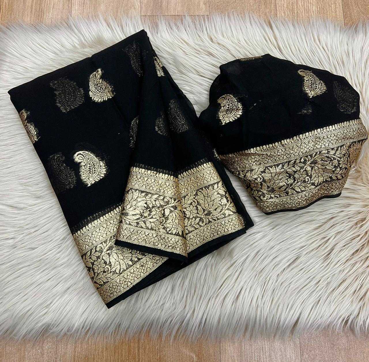 Ynf Pure Viscos RIN198 Quality Sarees Wedding Collections Festive Collections Wholesale Designer Sarees Georgette Sarees Viscose Saree Manufacturer