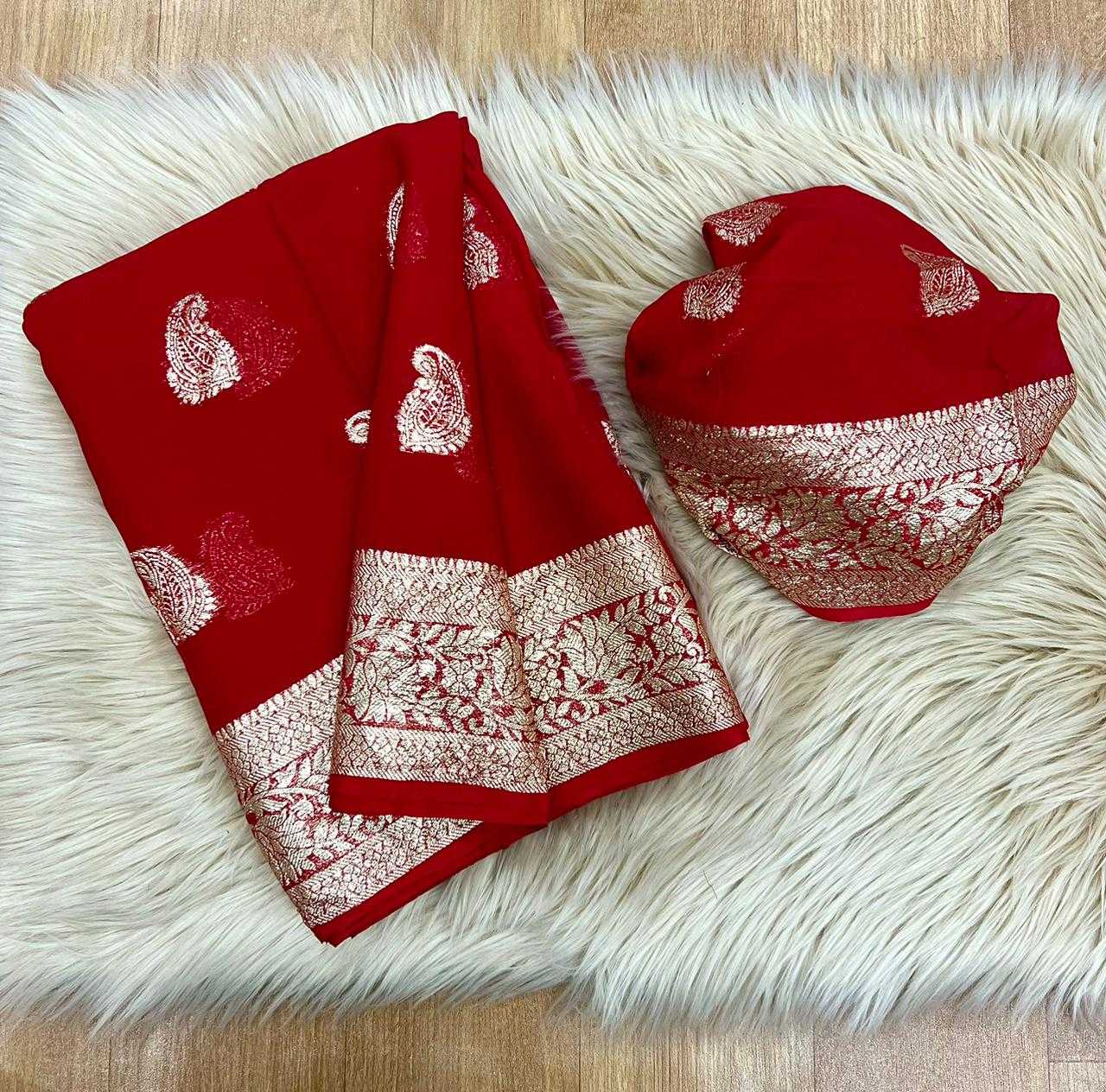 Ynf Pure Viscos RIN198 Quality Sarees Wedding Collections Festive Collections Wholesale Designer Sarees Georgette Sarees Viscose Saree Manufacturer