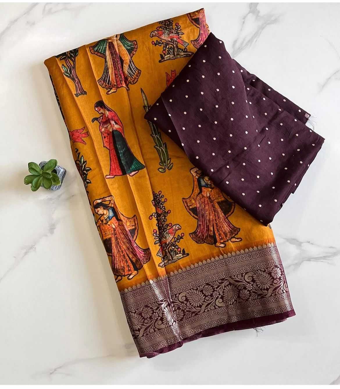 Ynf Pure Viscos RIN203 elegant Sarees Wedding Collections Festive Collections Wholesale Printed Sarees Kalamkari Sarees Viscose Saree Manufacturer