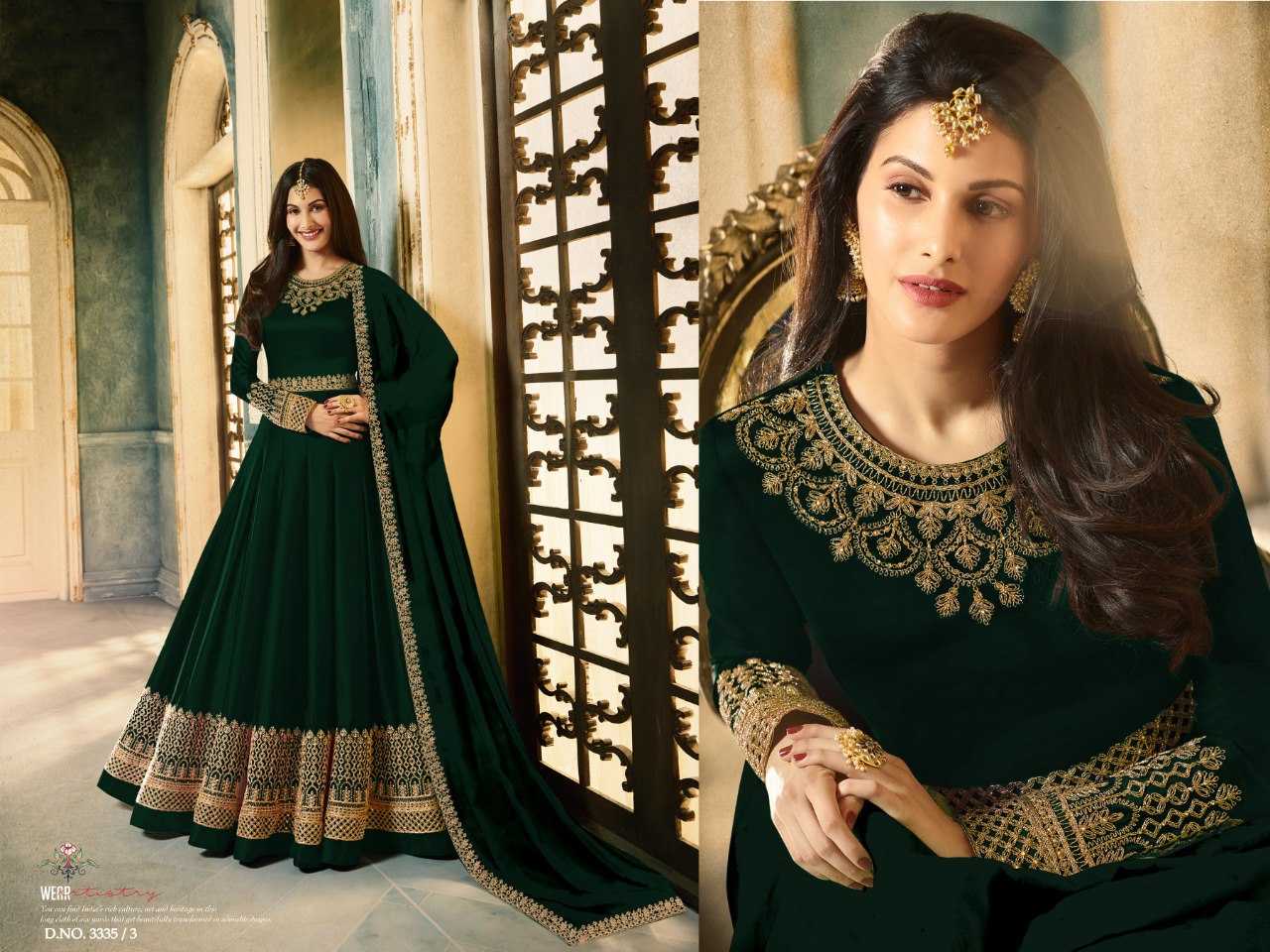 Ynf Rangoli Silk KESH504 3335 Suits & Dresses Wholesale Semi Stitched Suits Floor-Length Suits Semi-Stitched Suits Manufacturer