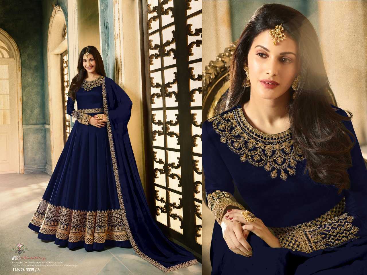 Ynf Rangoli Silk KESH504 3335 Suits & Dresses Wholesale Semi Stitched Suits Floor-Length Suits Semi-Stitched Suits Manufacturer