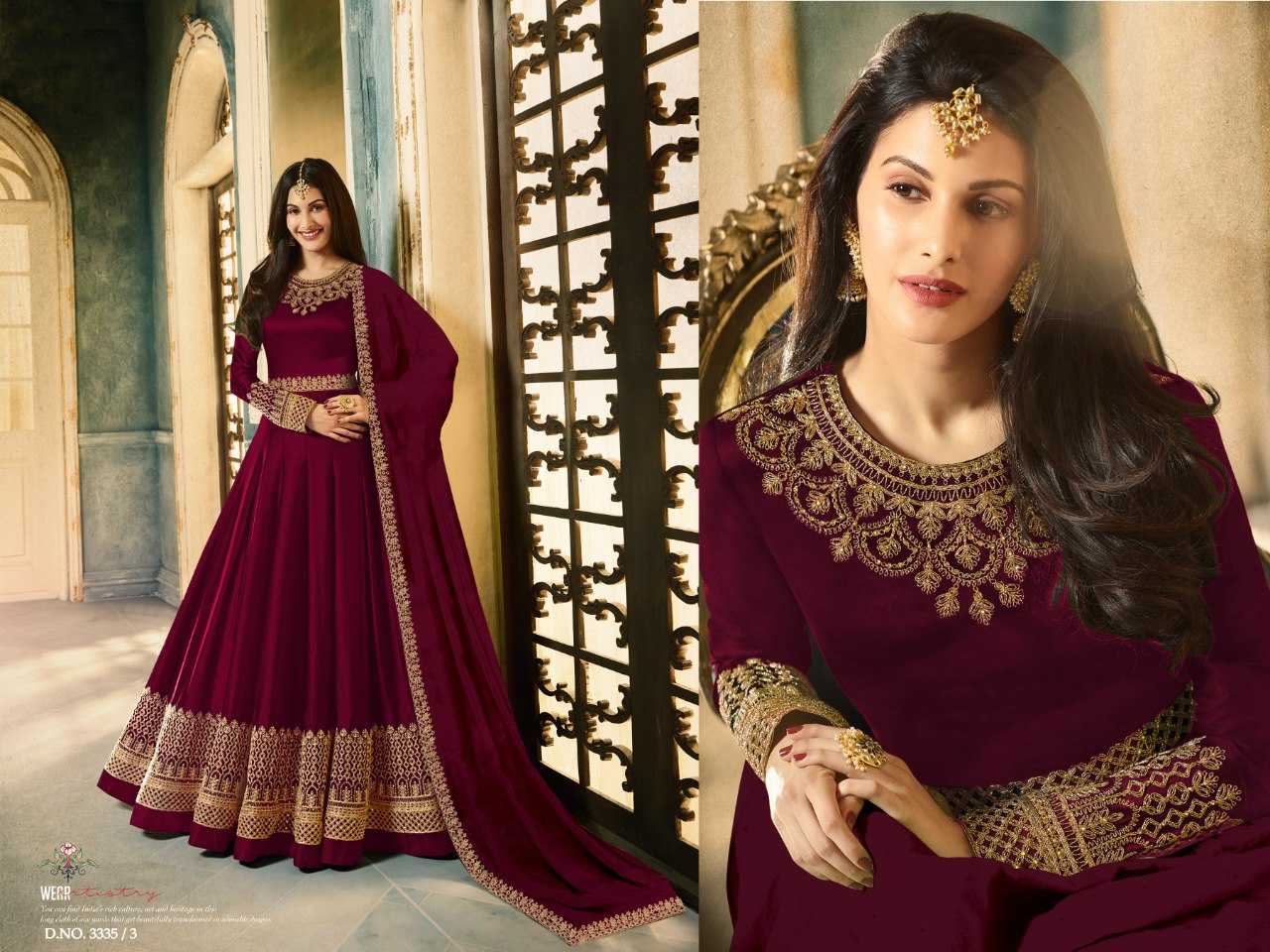 Ynf Rangoli Silk KESH504 3335 Suits & Dresses Wholesale Semi Stitched Suits Floor-Length Suits Semi-Stitched Suits Manufacturer