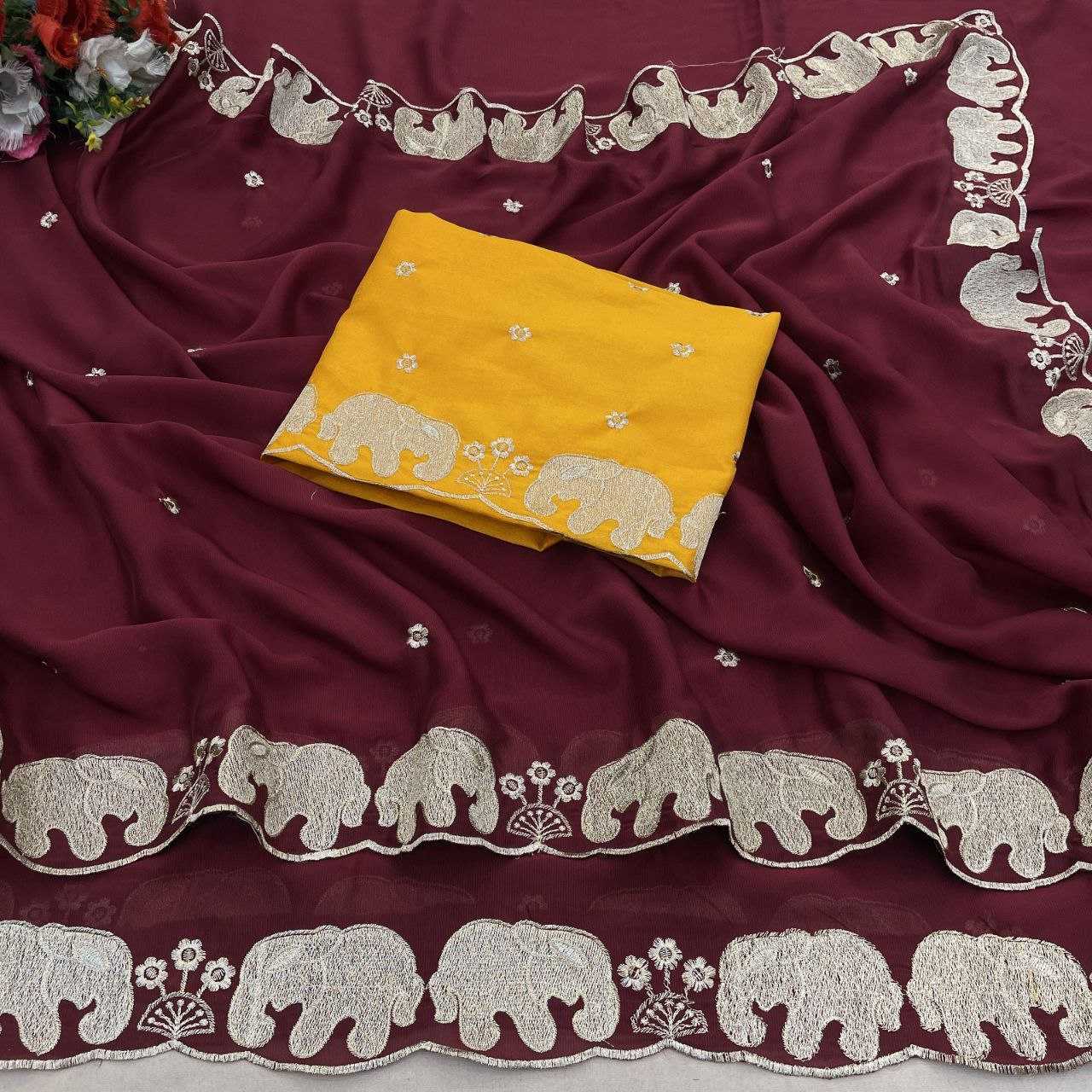 Ynf Rangoli Silk RIN193 Hathi Silk Sarees Wholesale Printed Silk Saree Fancy Silk Sarees Manufacturer