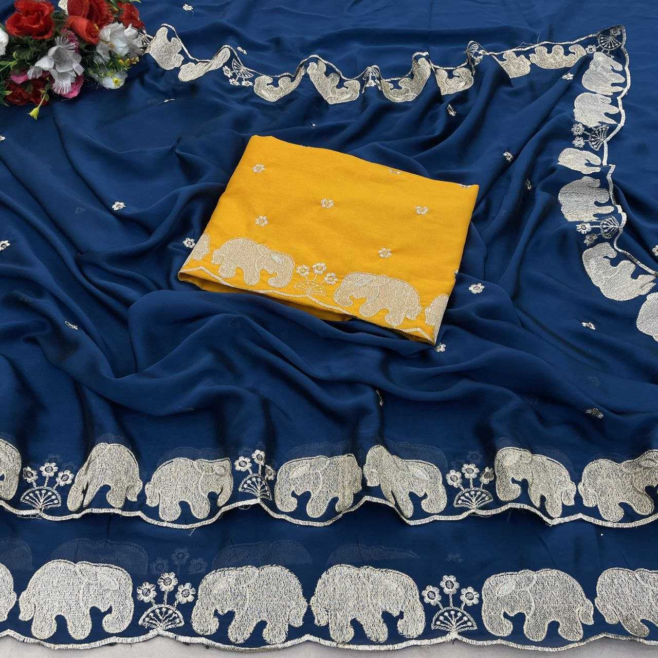 Ynf Rangoli Silk RIN193 Hathi Silk Sarees Wholesale Printed Silk Saree Fancy Silk Sarees Manufacturer