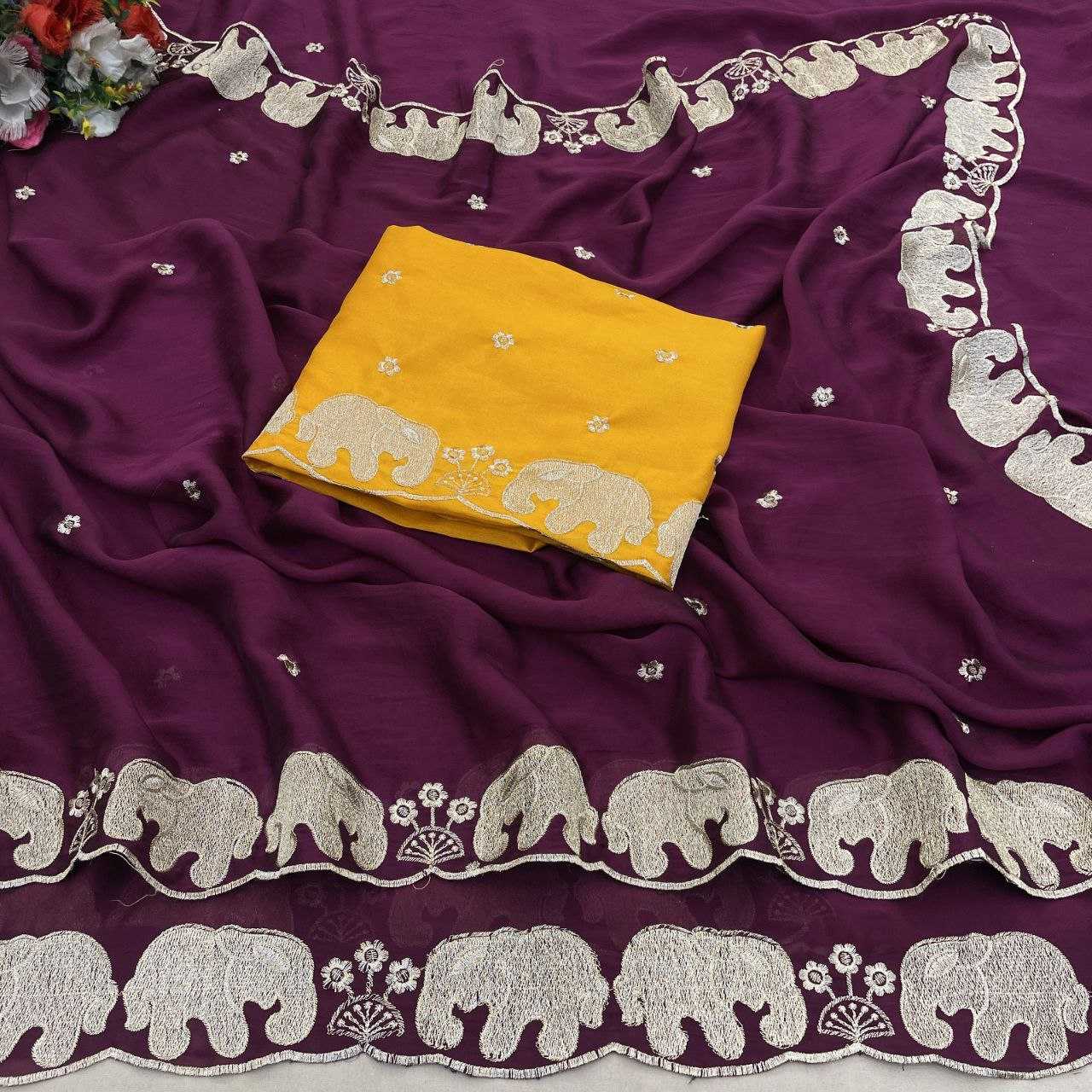Ynf Rangoli Silk RIN193 Hathi Silk Sarees Wholesale Printed Silk Saree Fancy Silk Sarees Manufacturer