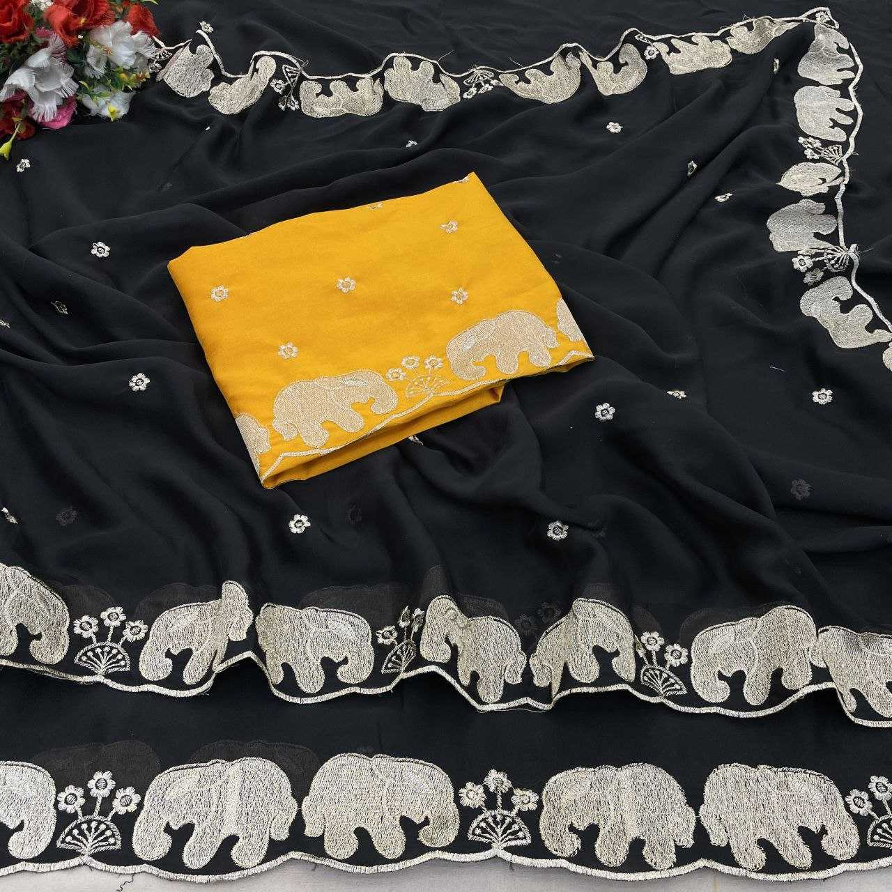 Ynf Rangoli Silk RIN193 Hathi Silk Sarees Wholesale Printed Silk Saree Fancy Silk Sarees Manufacturer
