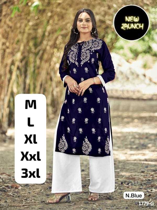 Ynf Rayon KESH502 501 Kurti Plus Size Collections Wholesale Designer Kurtis Rayon Kurtis Embroidered Kurtis Manufacturer
