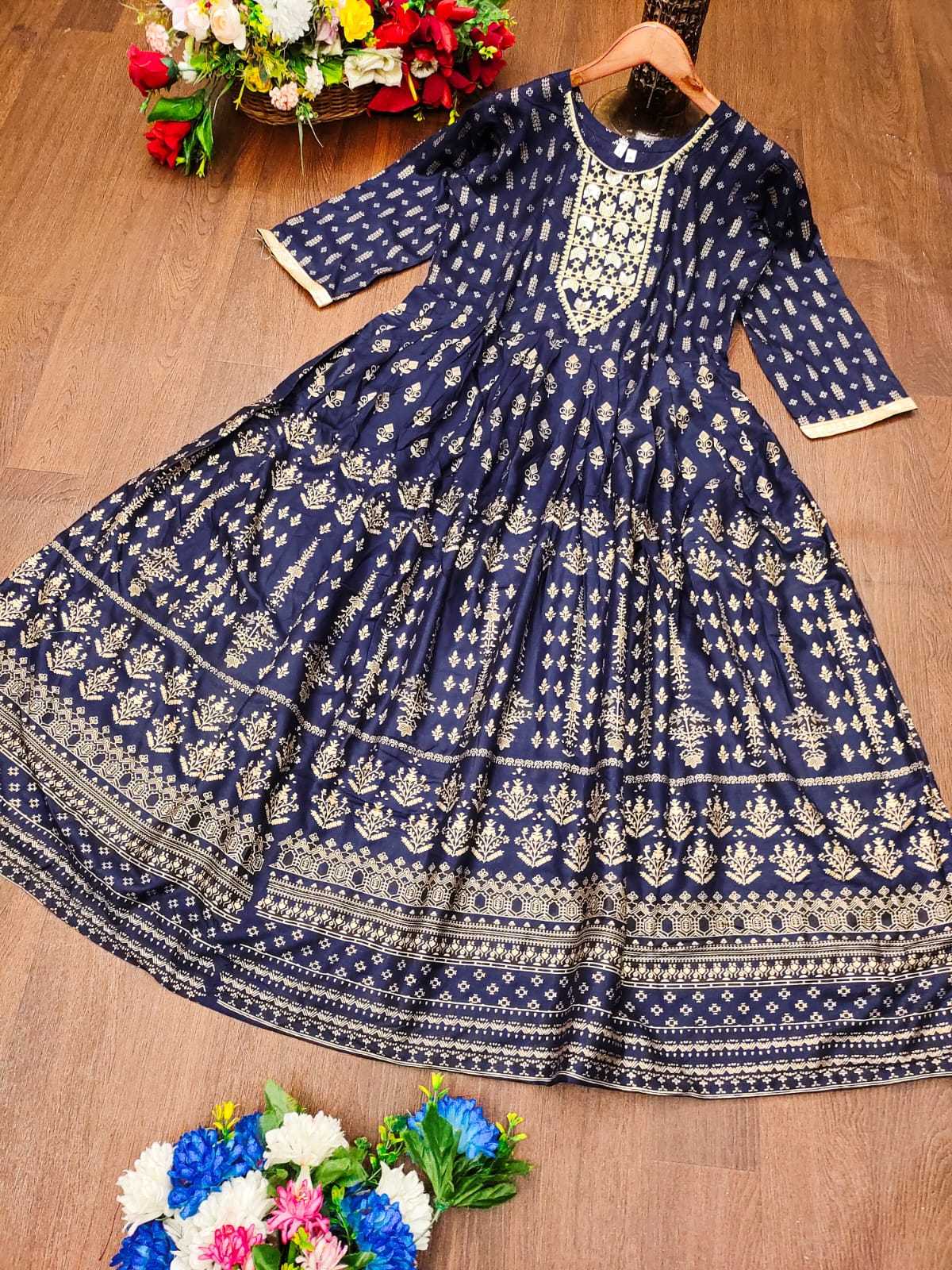 Ynf Rayon KESH502 style Gowns Wholesale Embroidery Gowns Wedding Gown Designer Gowns Manufacturer