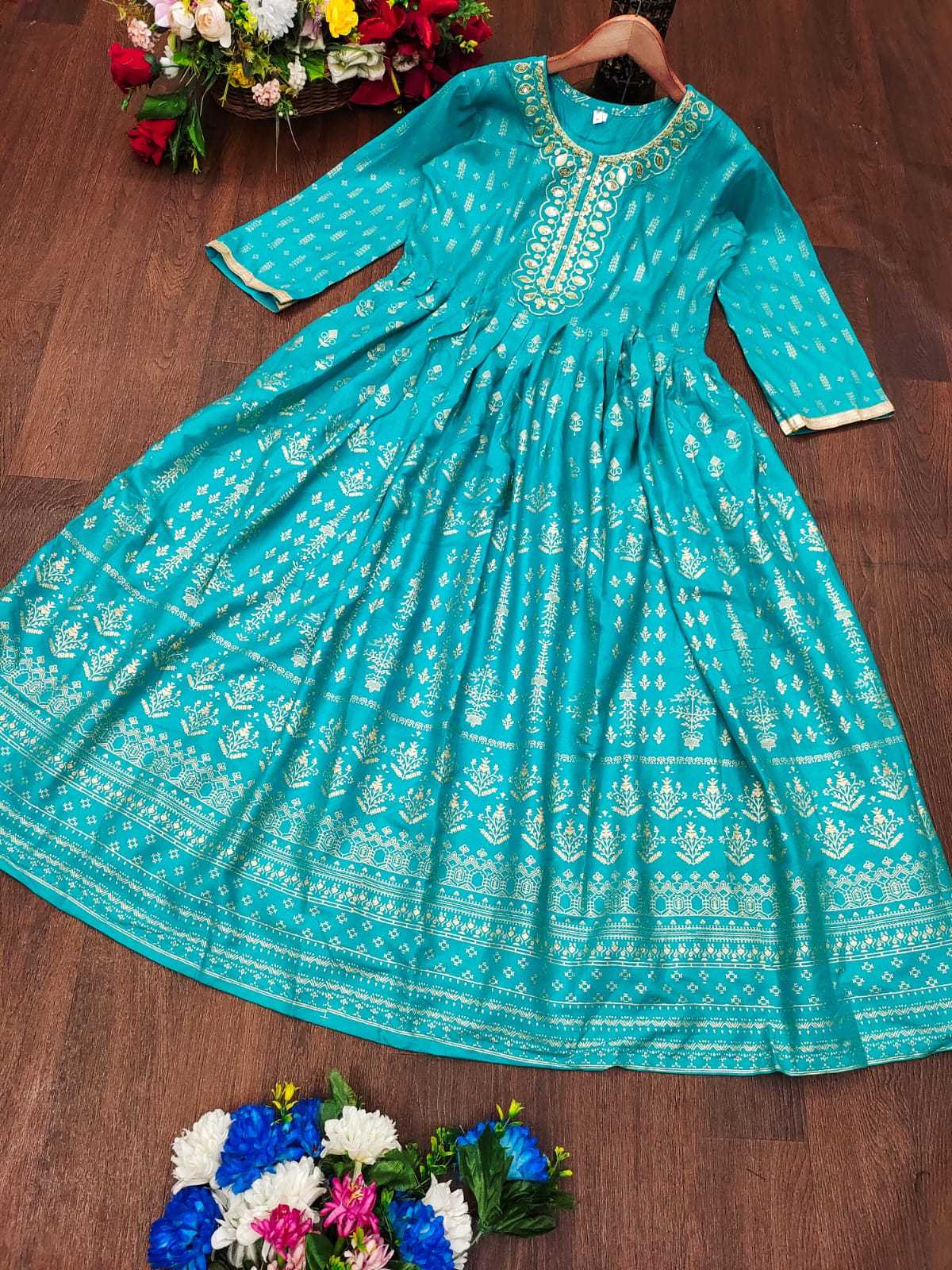Ynf Rayon KESH502 style Gowns Wholesale Embroidery Gowns Wedding Gown Designer Gowns Manufacturer