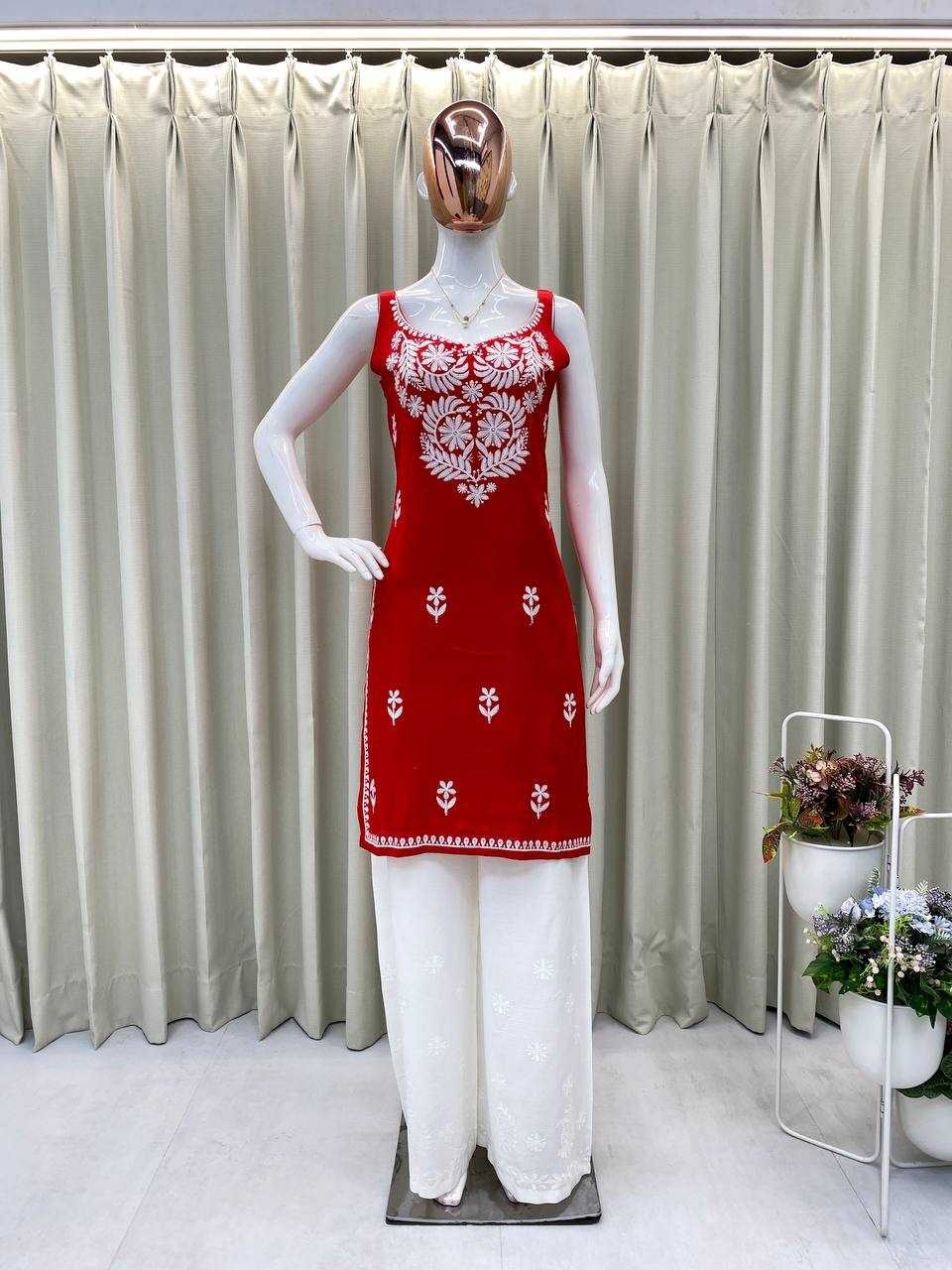Ynf Rayon RIN110 364 Suits & Dresses Western Wears Festive Collections Wholesale Palazzo Suit Casual Dresses Embroidered Dresses Manufacturer
