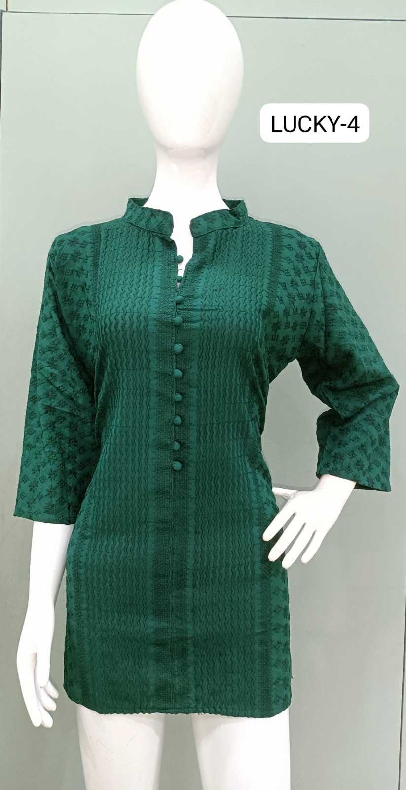 Ynf Rayon RIN190 LUCKY Setwise Collections Wholesale Kurtis Catalogs Manufacturer