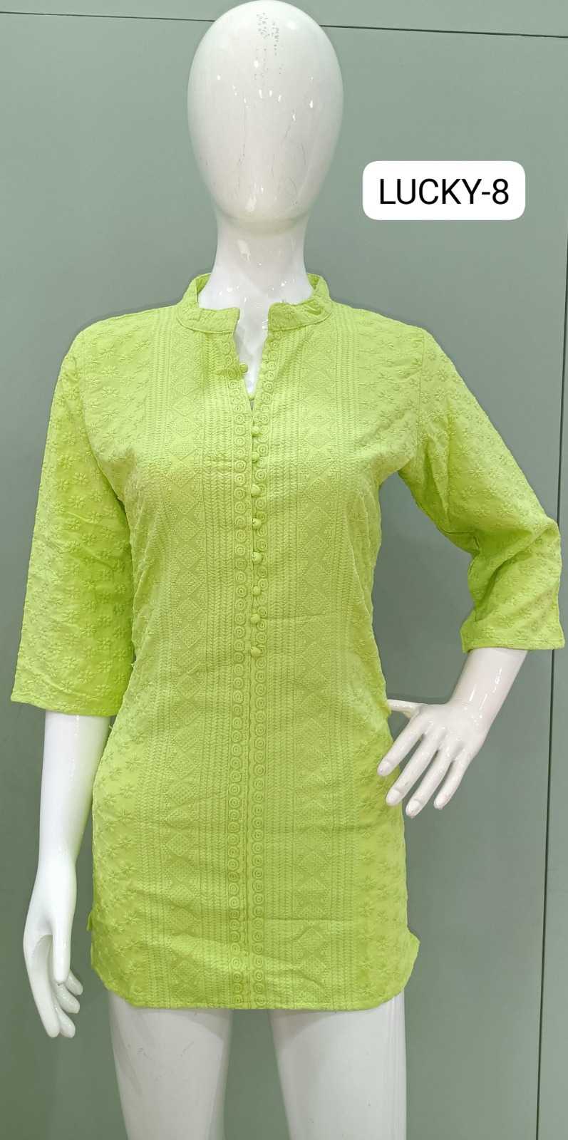 Ynf Rayon RIN190 LUCKY Setwise Collections Wholesale Kurtis Catalogs Manufacturer