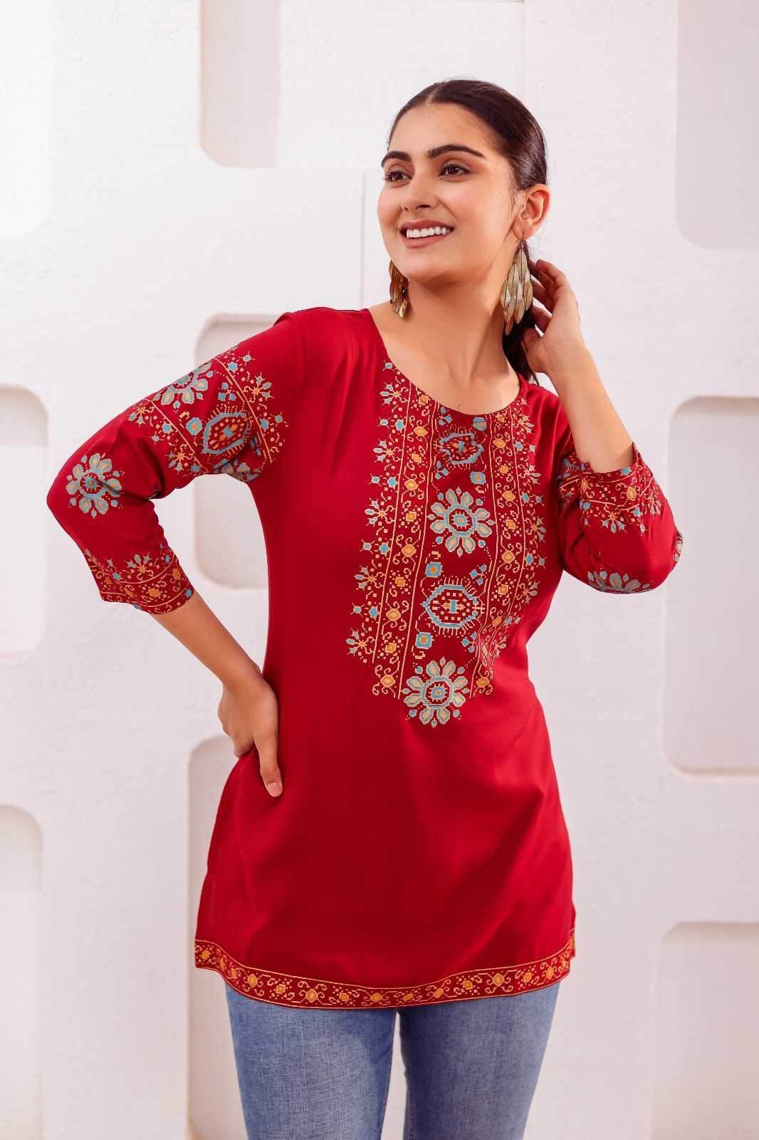 Ynf Rayon RIN190 SC Setwise Collections Wholesale Kurtis Catalogs Manufacturer