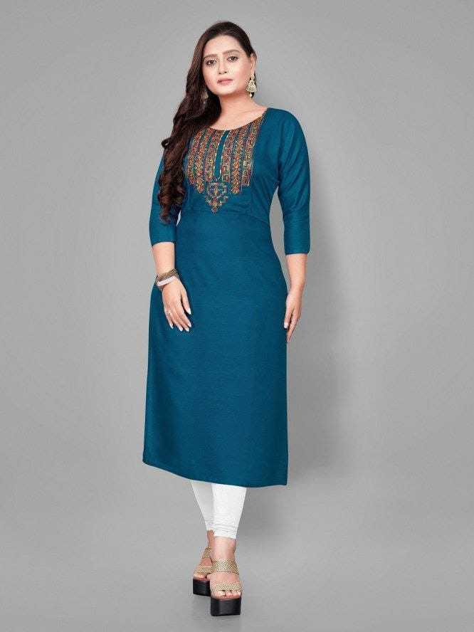 Ynf Rayon RIN222 95 Kurti Wholesale Designer Kurtis Rayon Kurtis Embroidered Kurtis Manufacturer