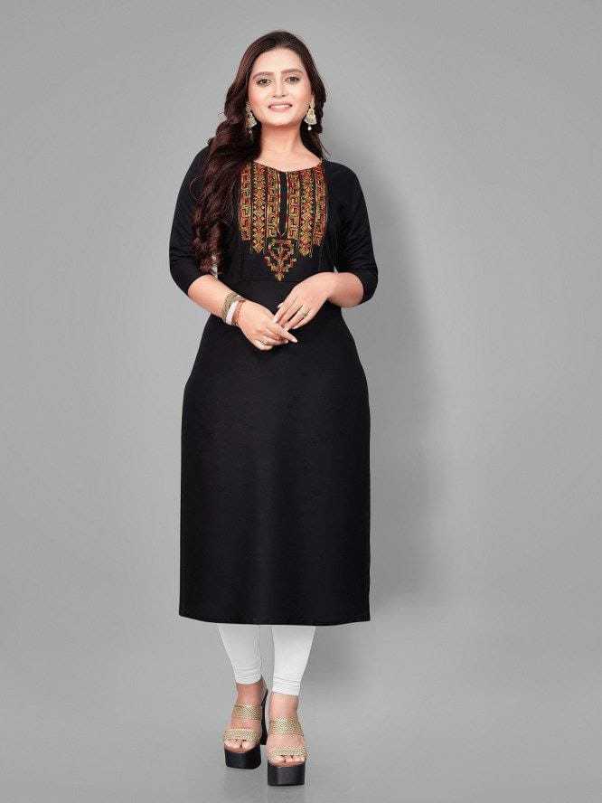 Ynf Rayon RIN222 95 Kurti Wholesale Designer Kurtis Rayon Kurtis Embroidered Kurtis Manufacturer