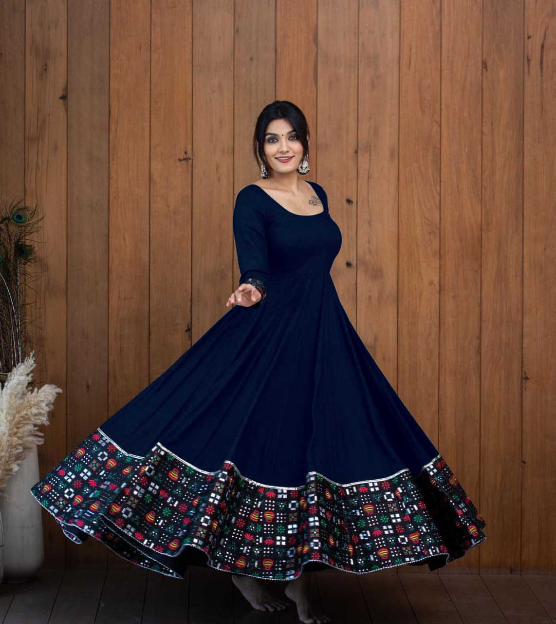 Ynf Rayon RIN222 BELA Gowns Wedding Collections Plus Size Collections Wholesale Printed Gowns Wedding Gown Designer Gowns Manufacturer