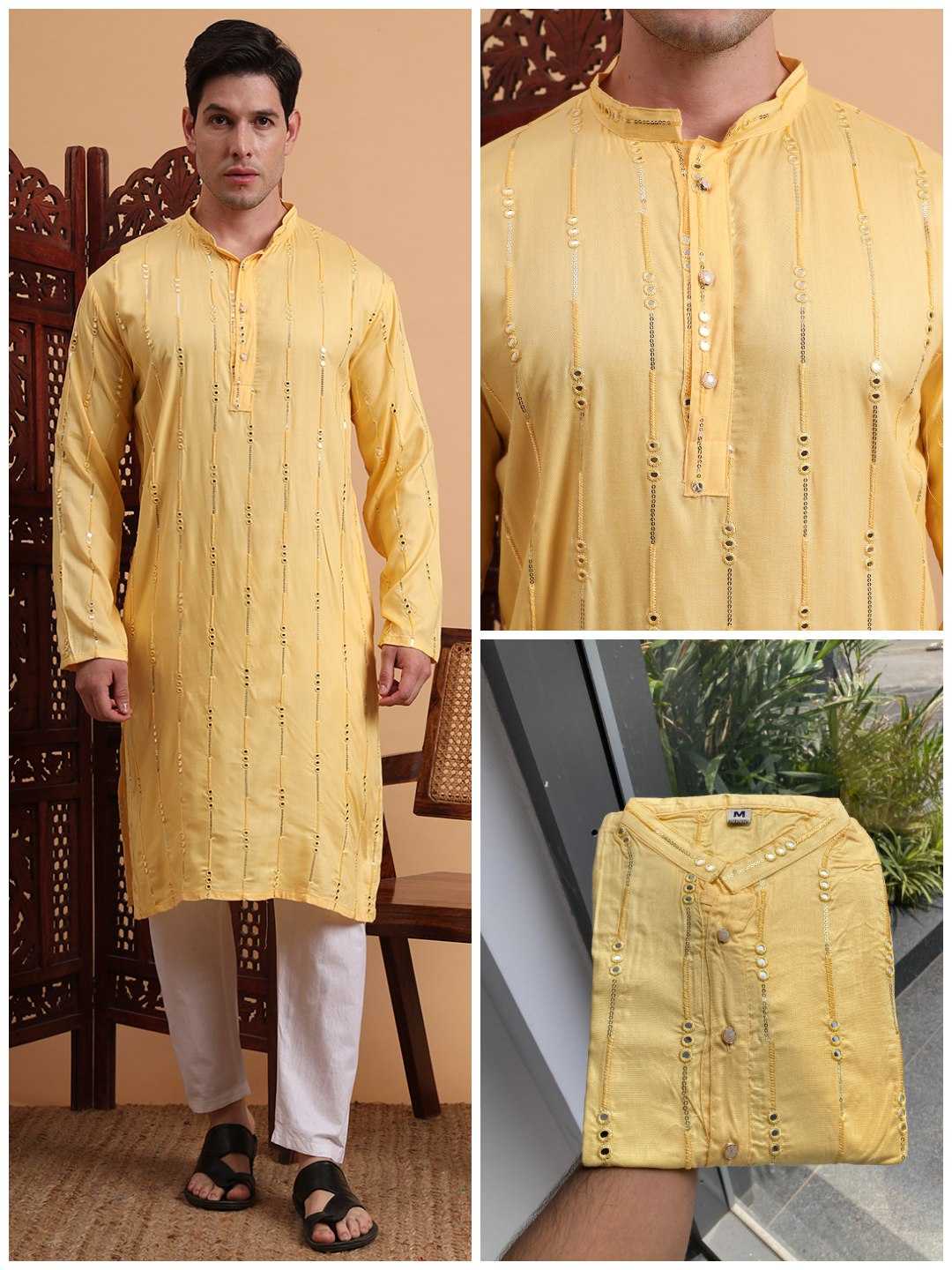 Ynf Reyon Cotton RIN188 KILLER6 Mens Wear Wholesale Mens Kurtas Men Cotton Kurta Men Wedding kurta Manufacturer
