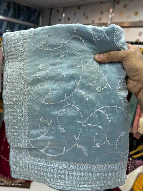 Ynf Satin KESH114 6348 Sarees Wedding Collections Festive Collections Wholesale Sequence Sarees Embroidered Sarees Satin Sarees Manufacturer