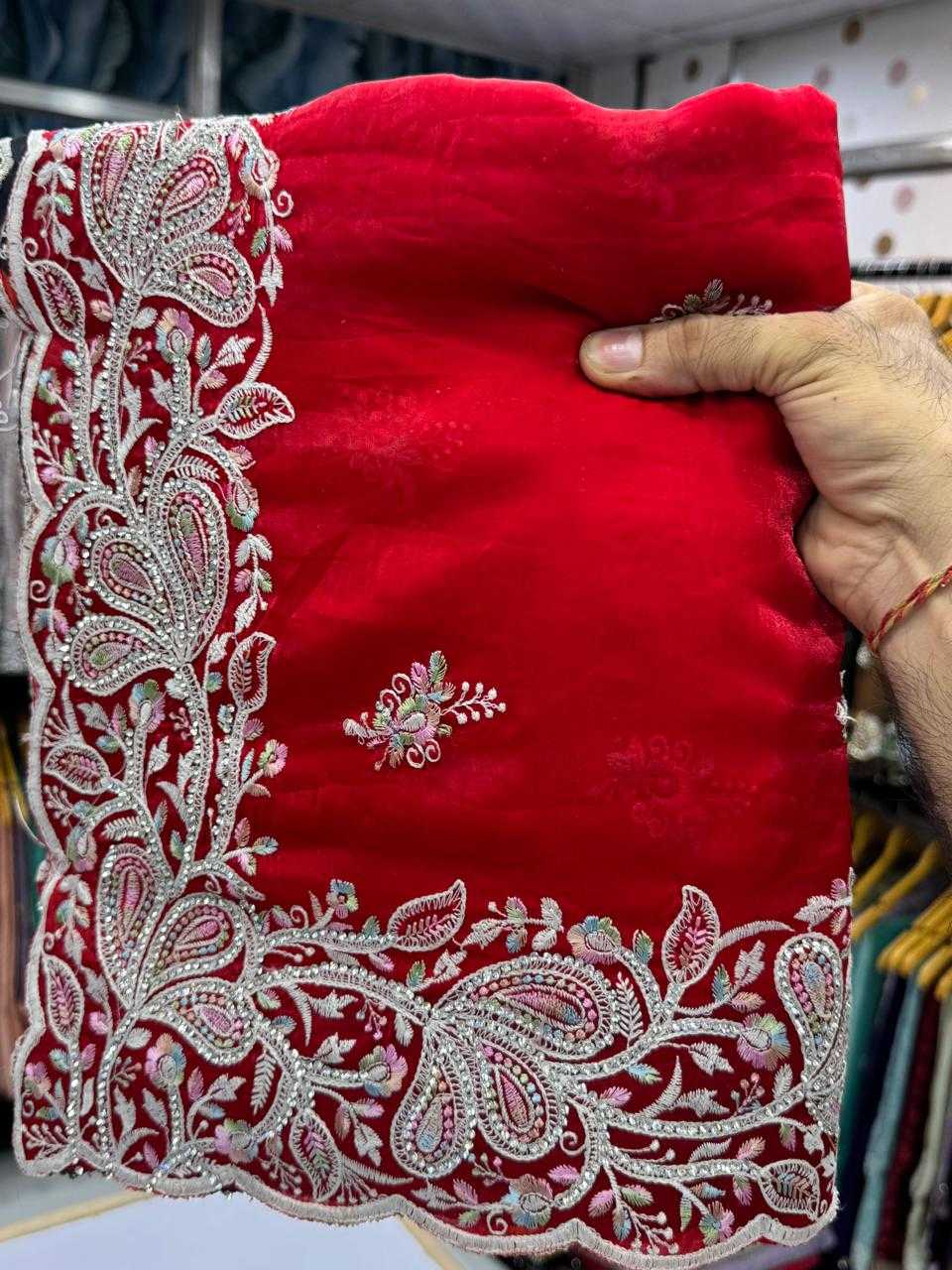 Ynf Satin KESH114 6387 Sarees Wedding Collections Festive Collections Wholesale Embroidered Sarees Zari Border Sarees Satin Sarees Manufacturer