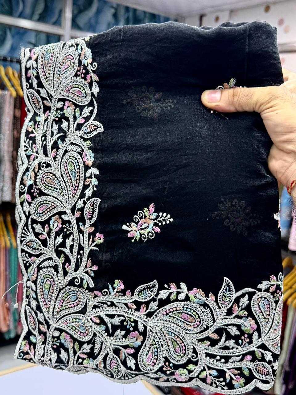 Ynf Satin KESH114 6387 Sarees Wedding Collections Festive Collections Wholesale Embroidered Sarees Zari Border Sarees Satin Sarees Manufacturer
