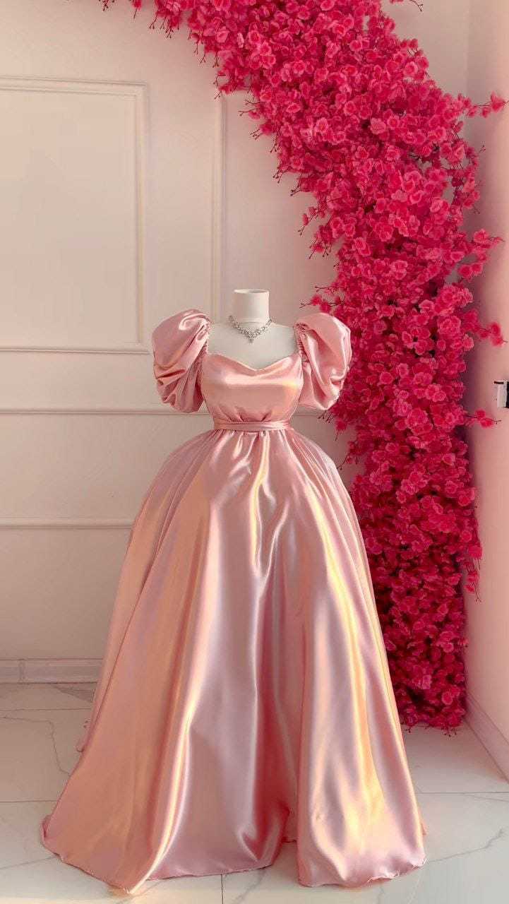 Ynf Satin RIN157 2061 Gowns Wedding Collections Plus Size Collections Wholesale Party Gowns Designer Gowns Satin Gowns Manufacturer