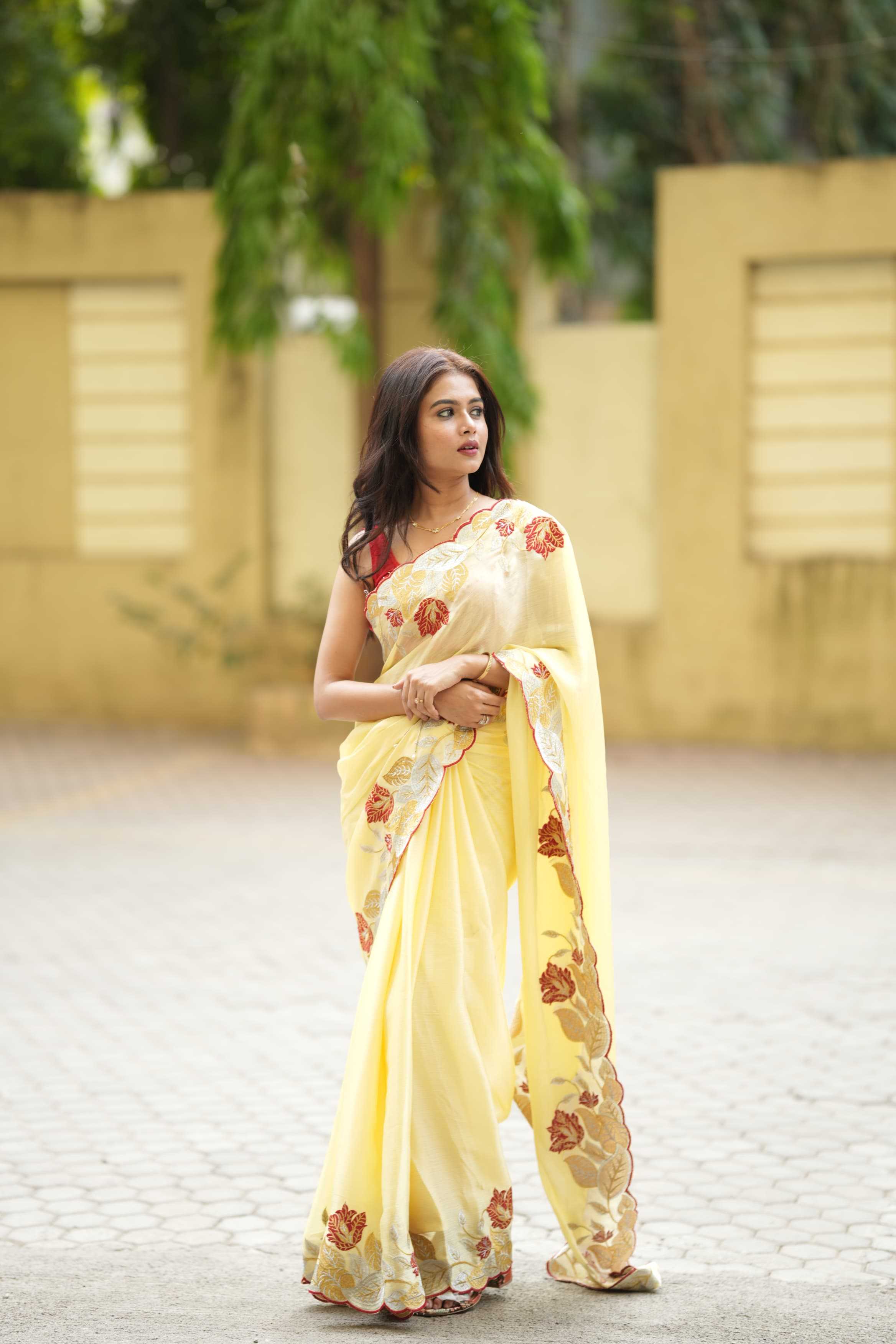 Ynf Satin RIN209 SAANJH Sarees Wedding Collections Festive Collections Wholesale Designer Sarees Embroidered Sarees Satin Sarees Manufacturer