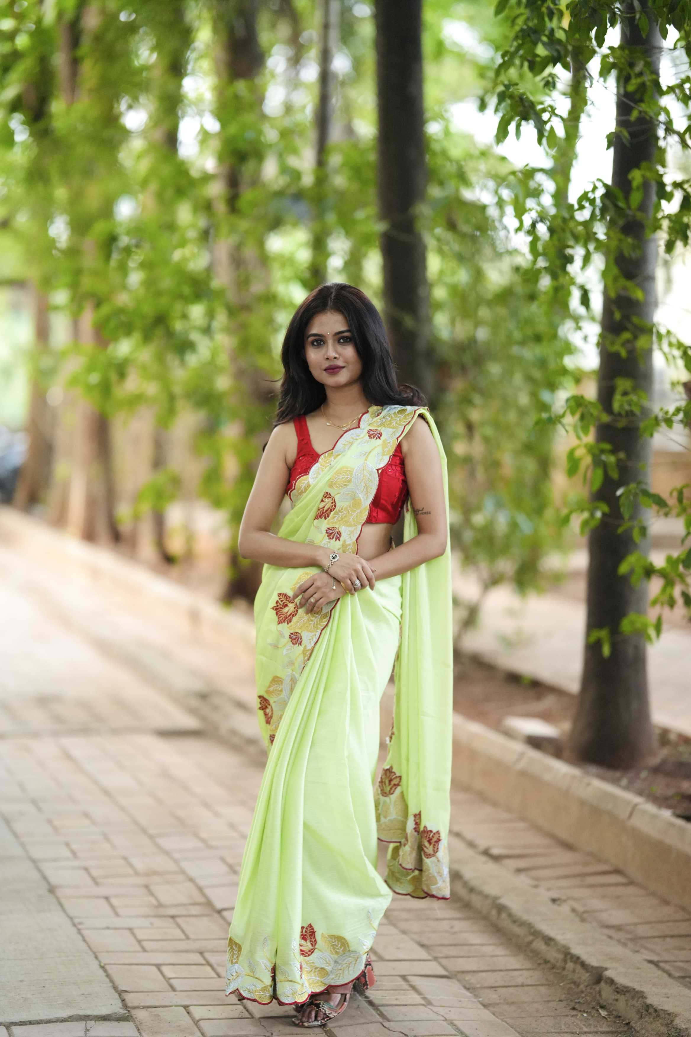 Ynf Satin RIN209 SAANJH Sarees Wedding Collections Festive Collections Wholesale Designer Sarees Embroidered Sarees Satin Sarees Manufacturer