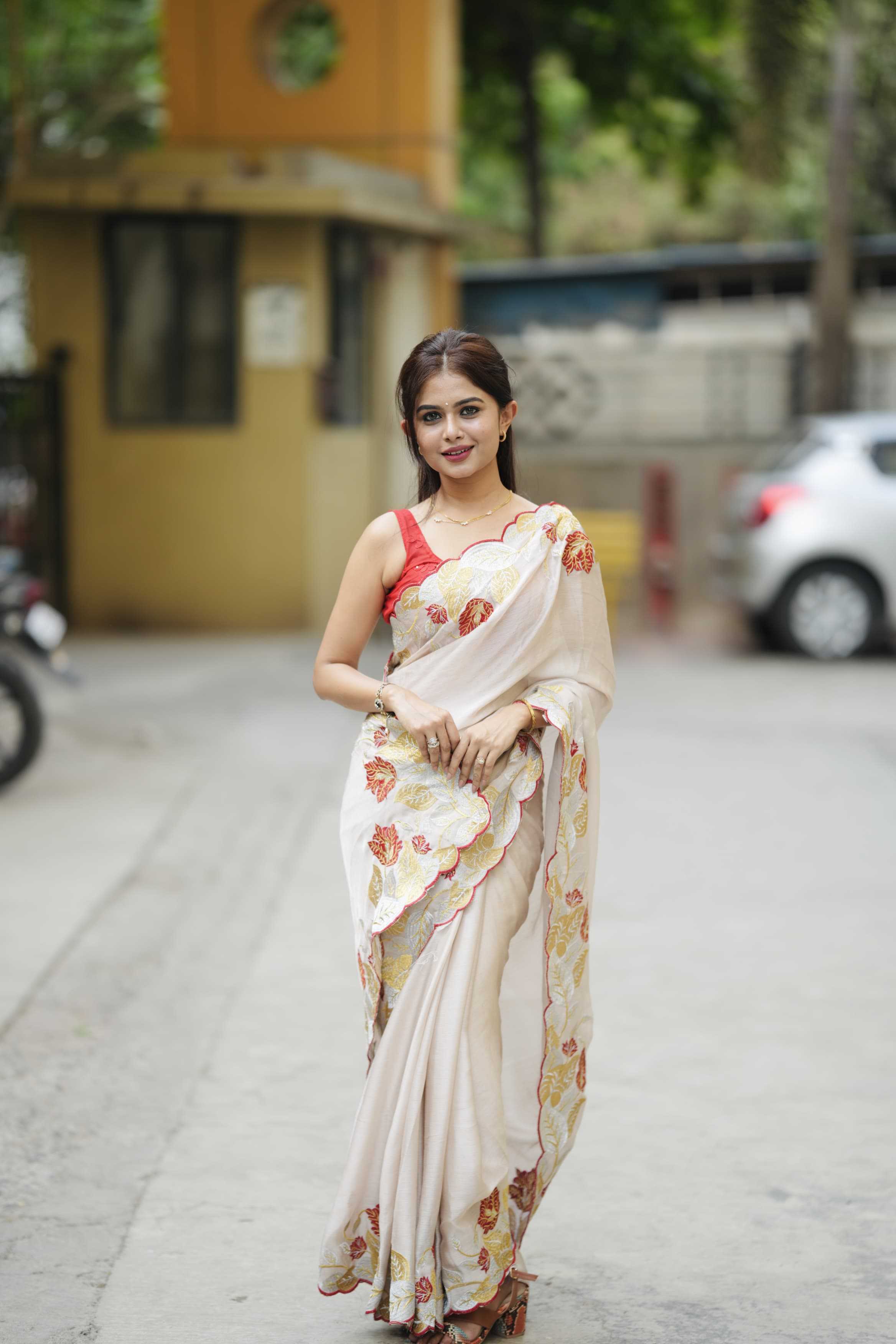 Ynf Satin RIN209 SAANJH Sarees Wedding Collections Festive Collections Wholesale Designer Sarees Embroidered Sarees Satin Sarees Manufacturer