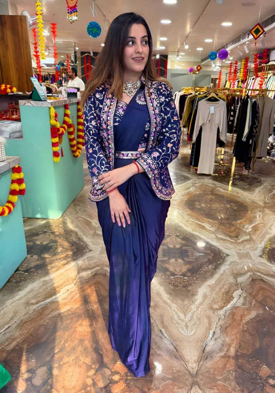 Ynf Satin Silk KESH516 9243 Sarees Wholesale Ready To Wear Sarees Party Wear Sarees Fancy Sarees Sequence Sarees Embroidered Sarees Manufacturer
