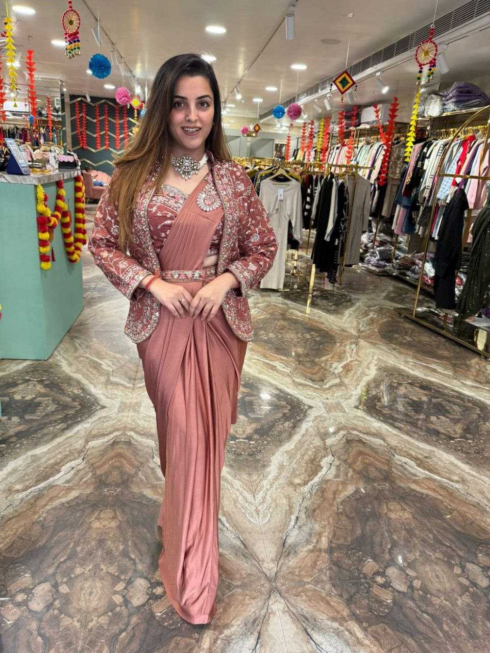 Ynf Satin Silk KESH516 9243 Sarees Wholesale Ready To Wear Sarees Party Wear Sarees Fancy Sarees Sequence Sarees Embroidered Sarees Manufacturer